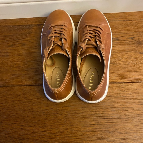 Patina Portland Leather Low Top Sneakers - Picture 3 of 5